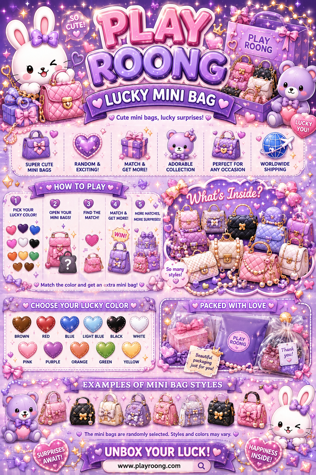 👜 PLAY ROONG LUCKY MINIBAG 👜